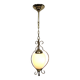 1-light lantern in gold metal