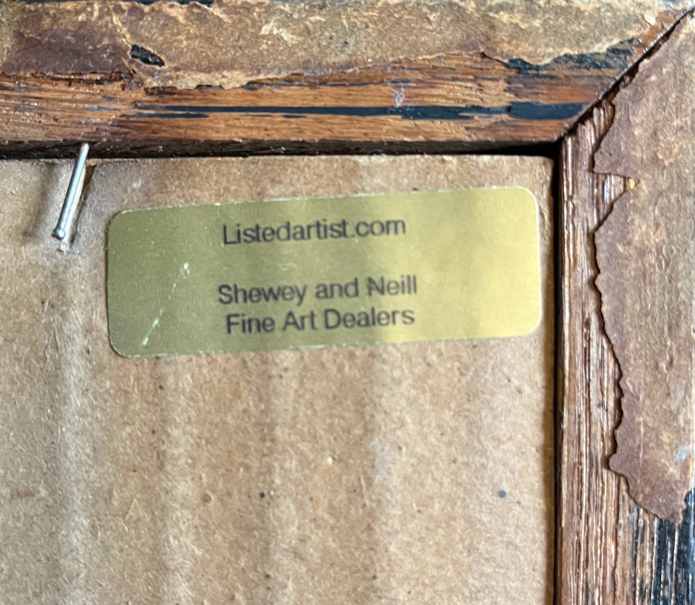 Watercolor painting by Mary Pringle (1880-1940) "Gondola in Venice"