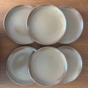 Lot de 6 assiettes Brenne Grès de France vintage – Service en grès bei