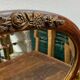 Miroir en bois et plâtre, décor fleuri, Art Déco