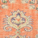 6x10 Faded Orange Classic Pattern Vintage Rug, 177x312 Cm
