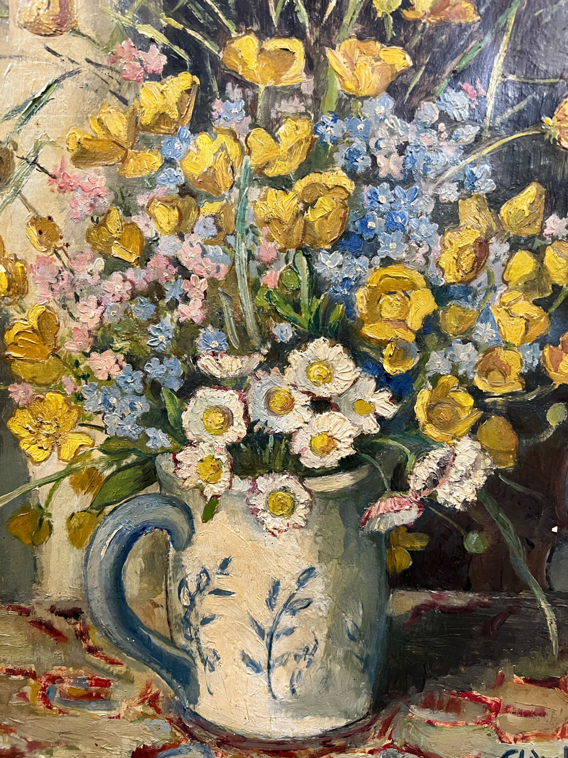 Table bouquet of country flowers