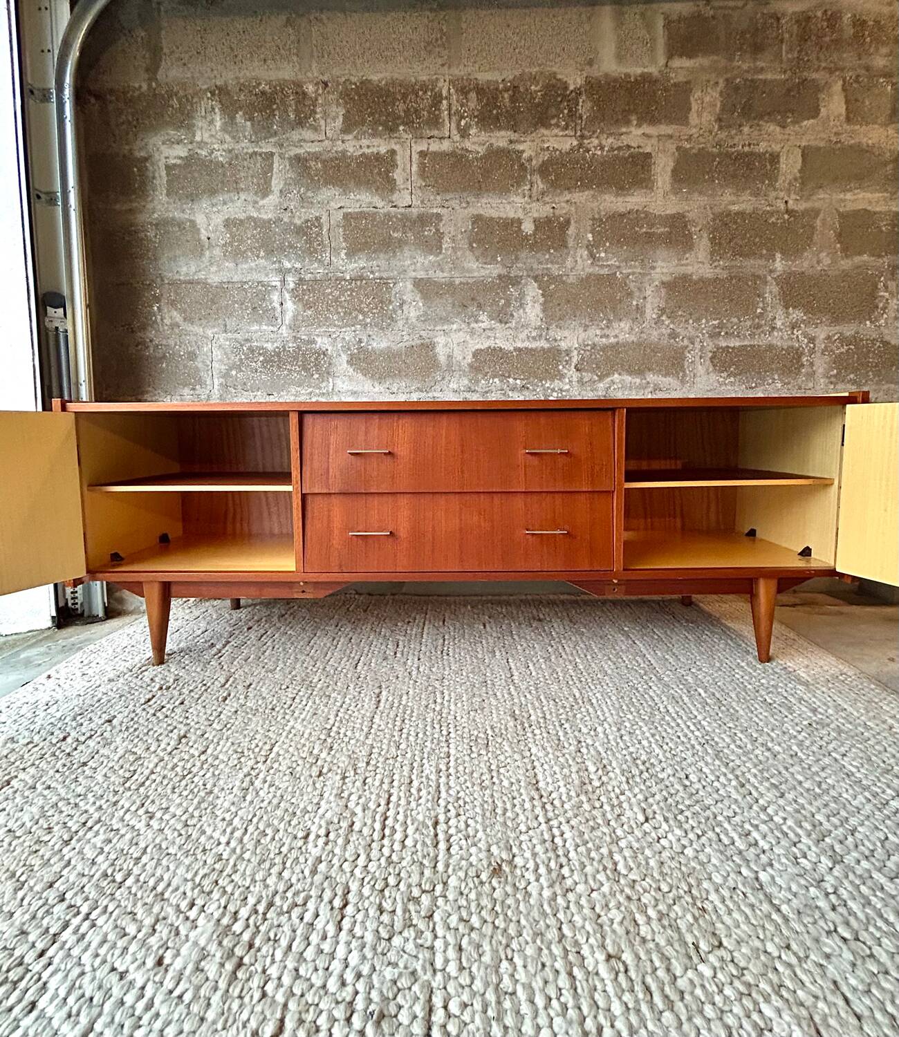 Vintage Scandinavian teak sideboard - unique piece - 1960s/70s