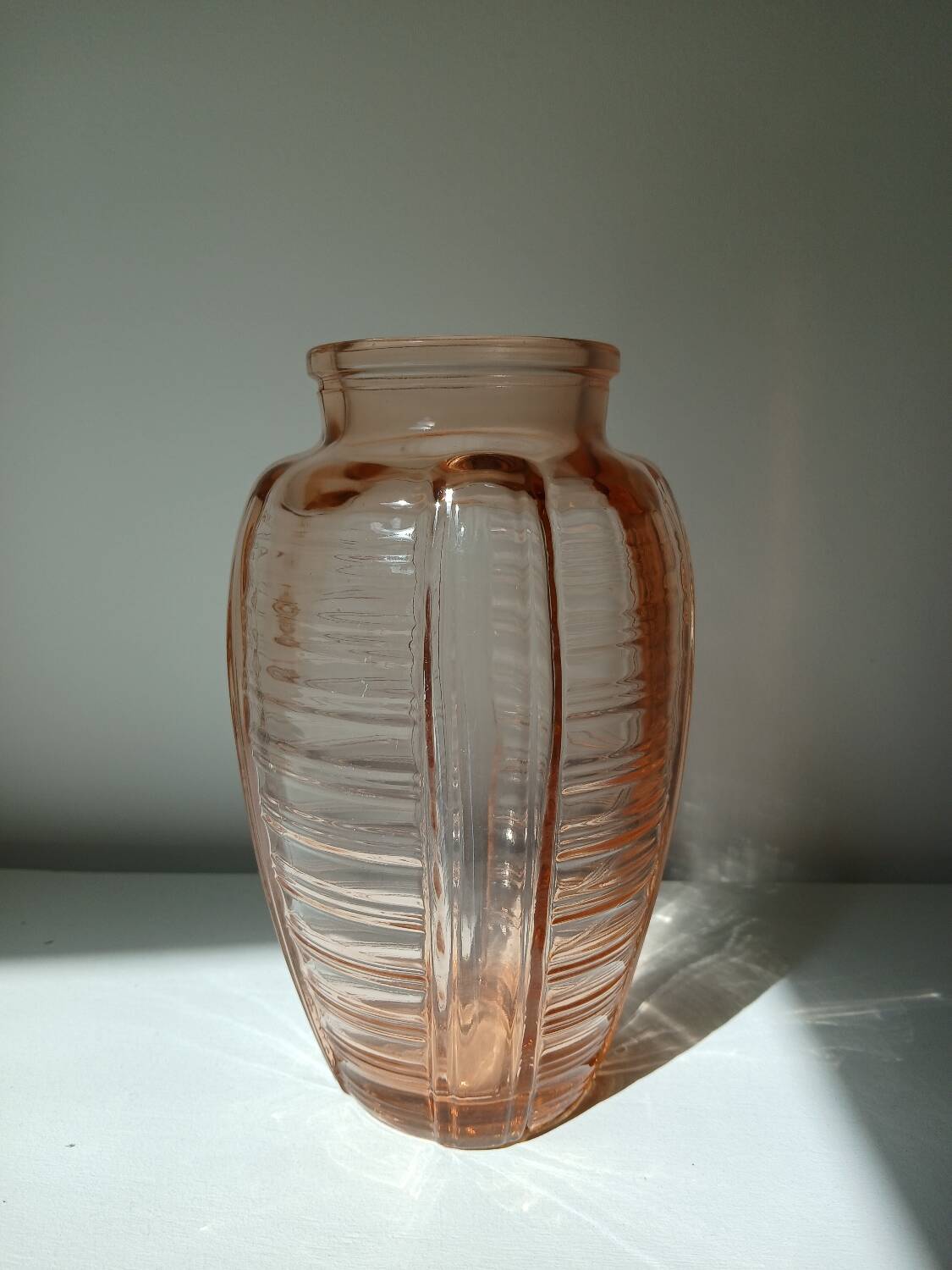Vase en verre orange