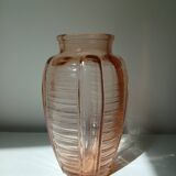 Vase en verre orange