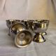 Set de 5 coquetiers en acier inoxydable