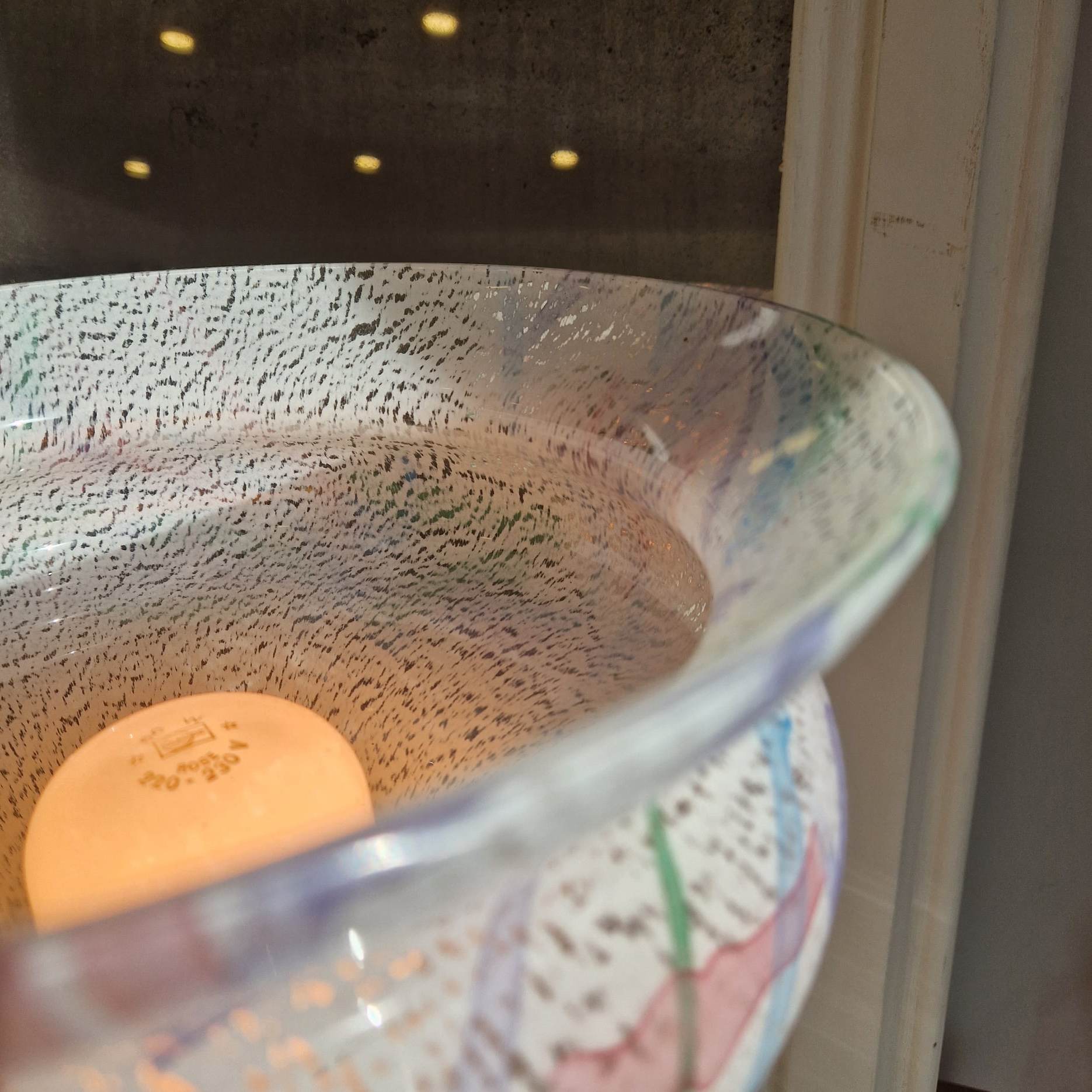 Italian lamp in Murano glass to table