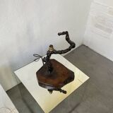 Brutalist vine foot table lamp