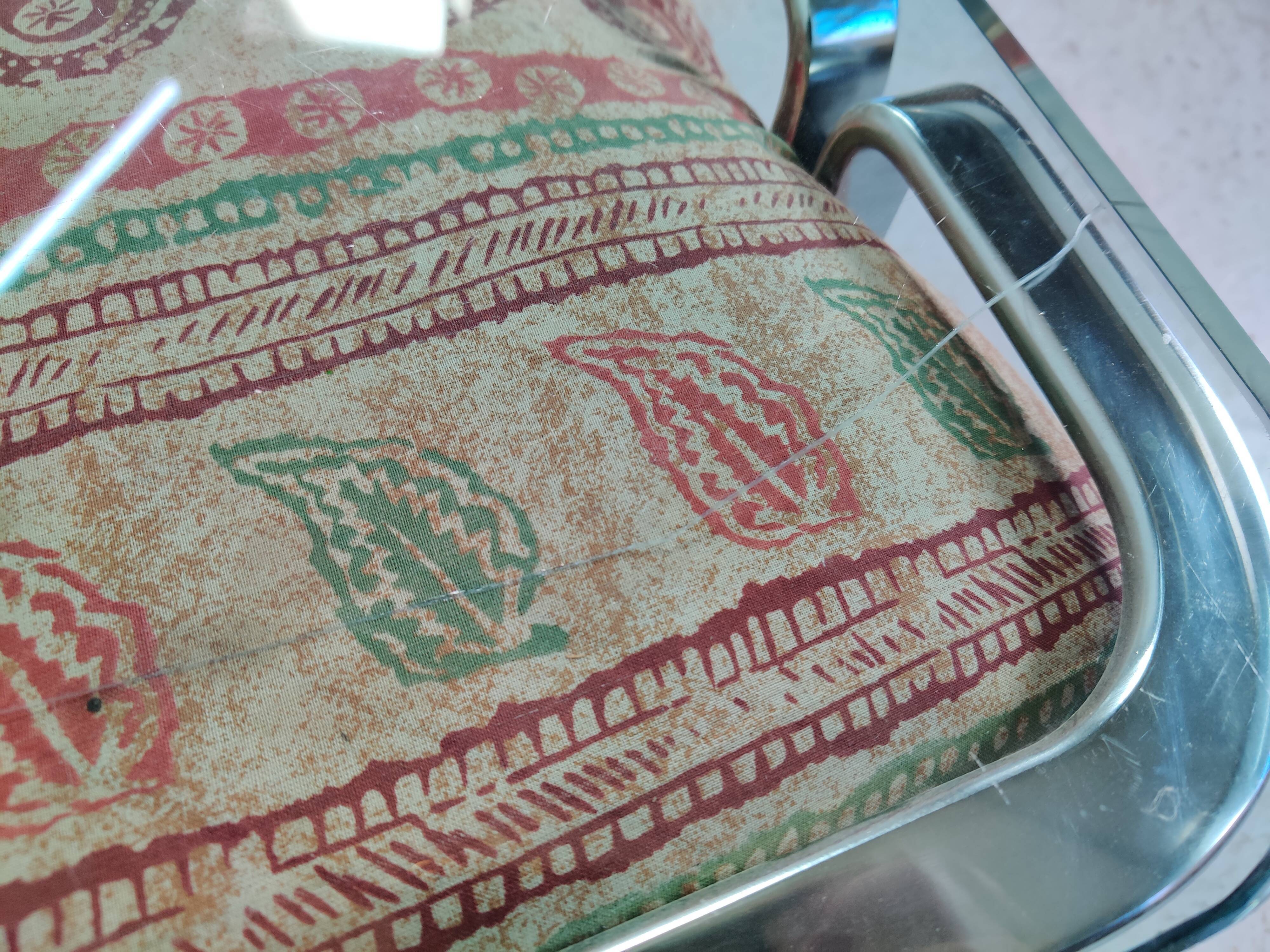 Horst Brüning coffee table for Kill International, glass and metal 70s