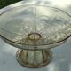 Old fruit bowl and smoked glass compotier