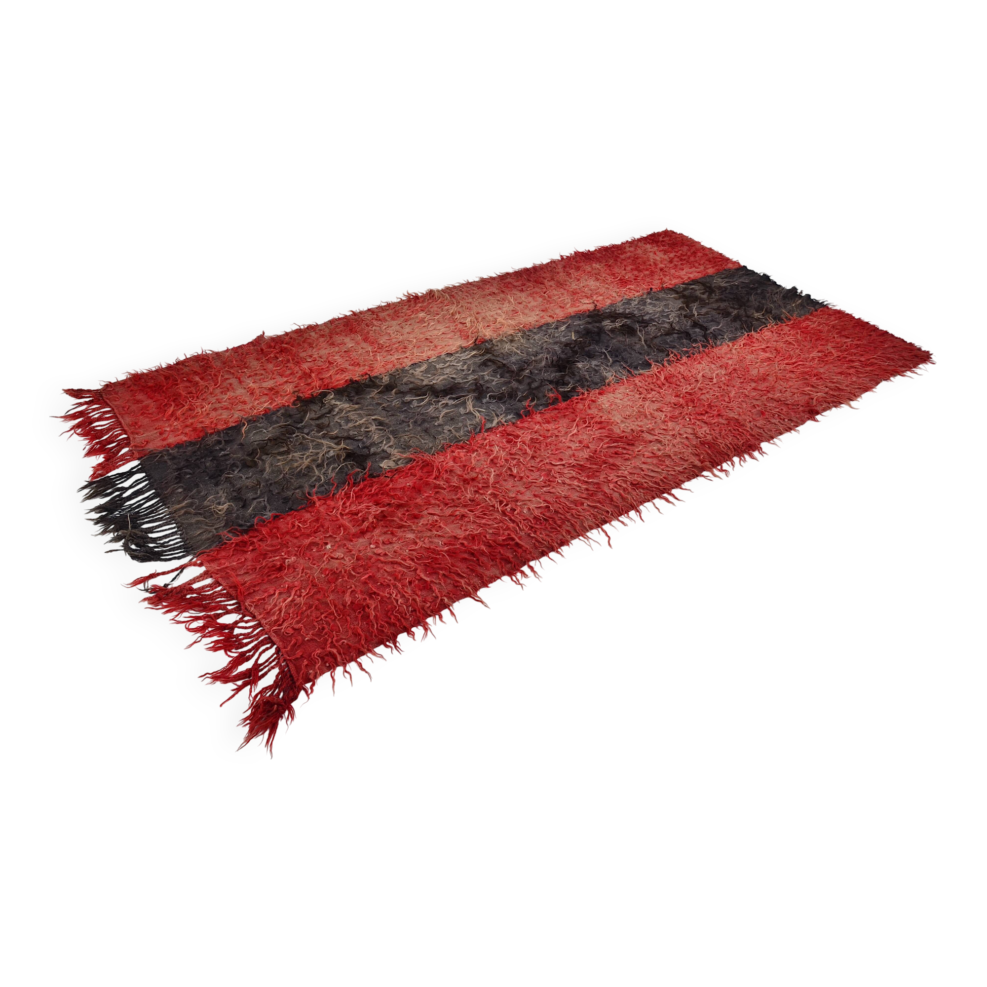 Vintage Turkish Angora Wool Kilim sku  3064