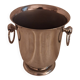 Small "refreshment" or ice bucket, in stainless steel, silversmith Jean Couzon.