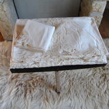 Hand embroidery tablecloth 170x260 + 12 matching towels