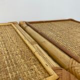 2 rattan bedside tables