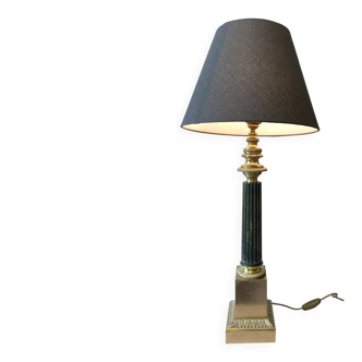 Large CARCEL Lamp in Gilded Bronze & Brass, Early 1800s Empire France