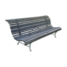 Metal and wood garden bench
