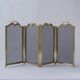Italian folding gilt bronze fire screen, 1940s