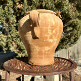 Ancient terracotta pottery jar from the 19th century