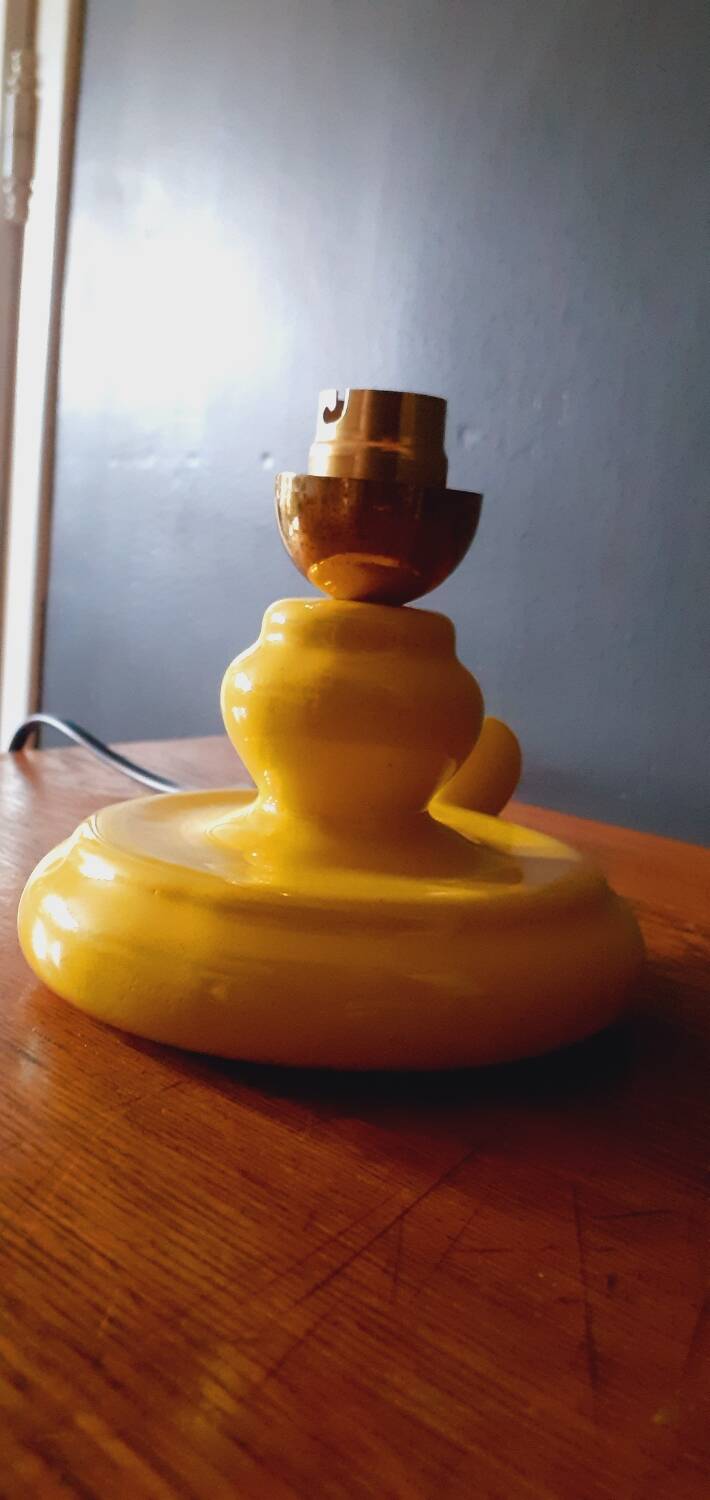 1950s ceramic lamp base in the shape of a hand candle holder