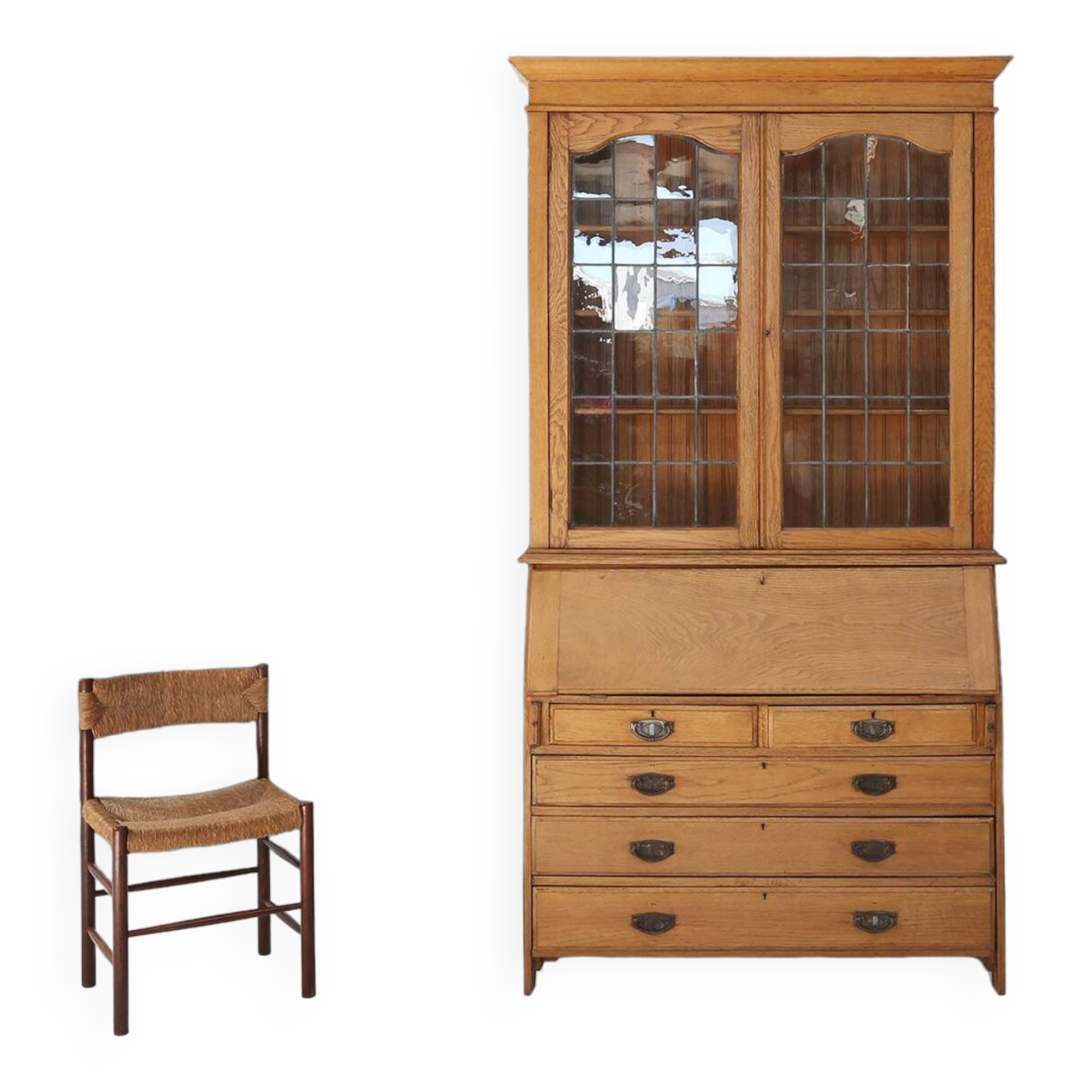 Engish secretary bookcase Arts&Crafts 1910