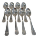 8 silver-plated teaspoons Christofle Atlantide 13.7cm