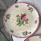Set of 7 dessert plates gien model "lorraine" hand painted 30-40s