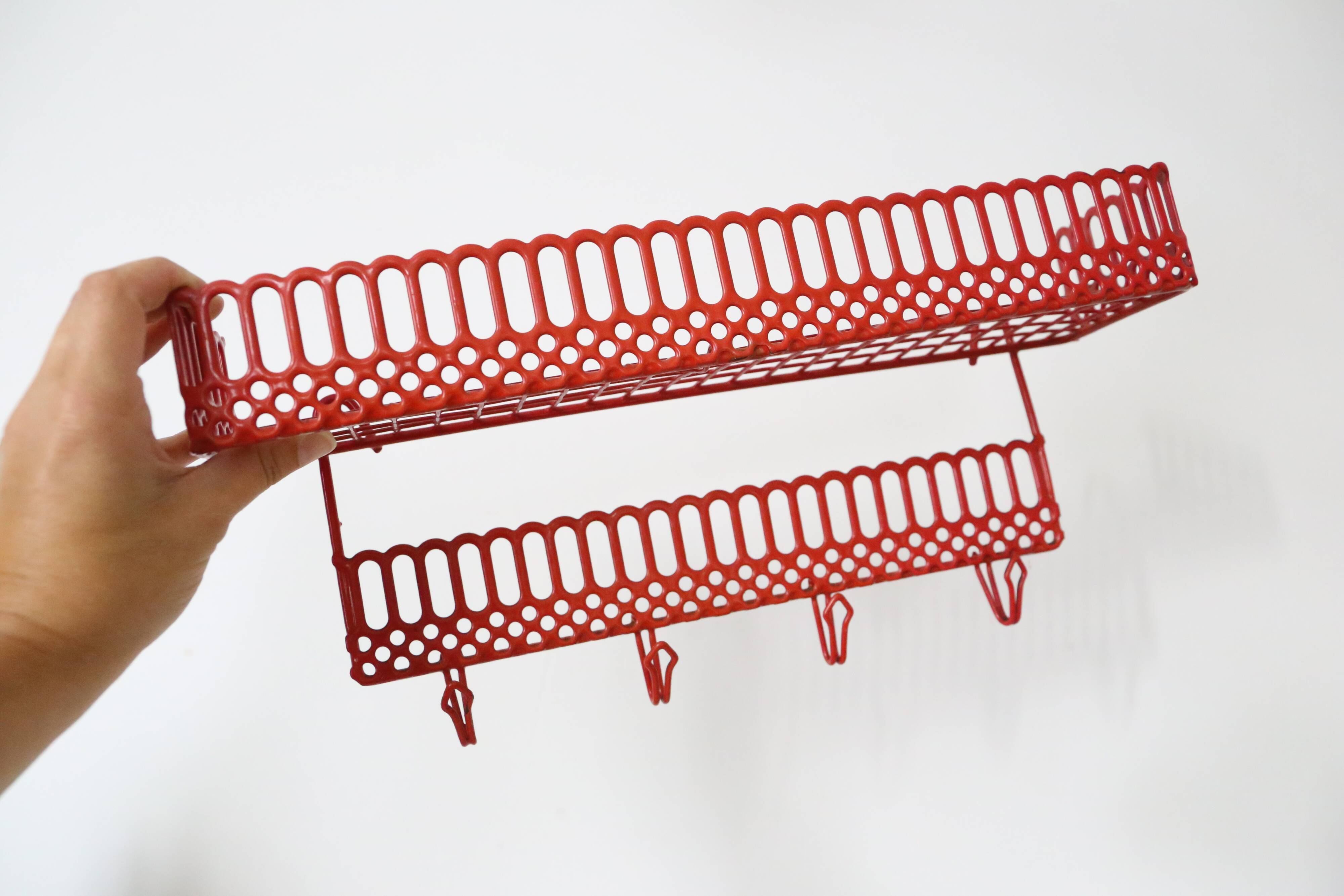 Wall shelf, vintage metal