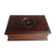 Old cigarette box in openwork varnished wood 30-40s