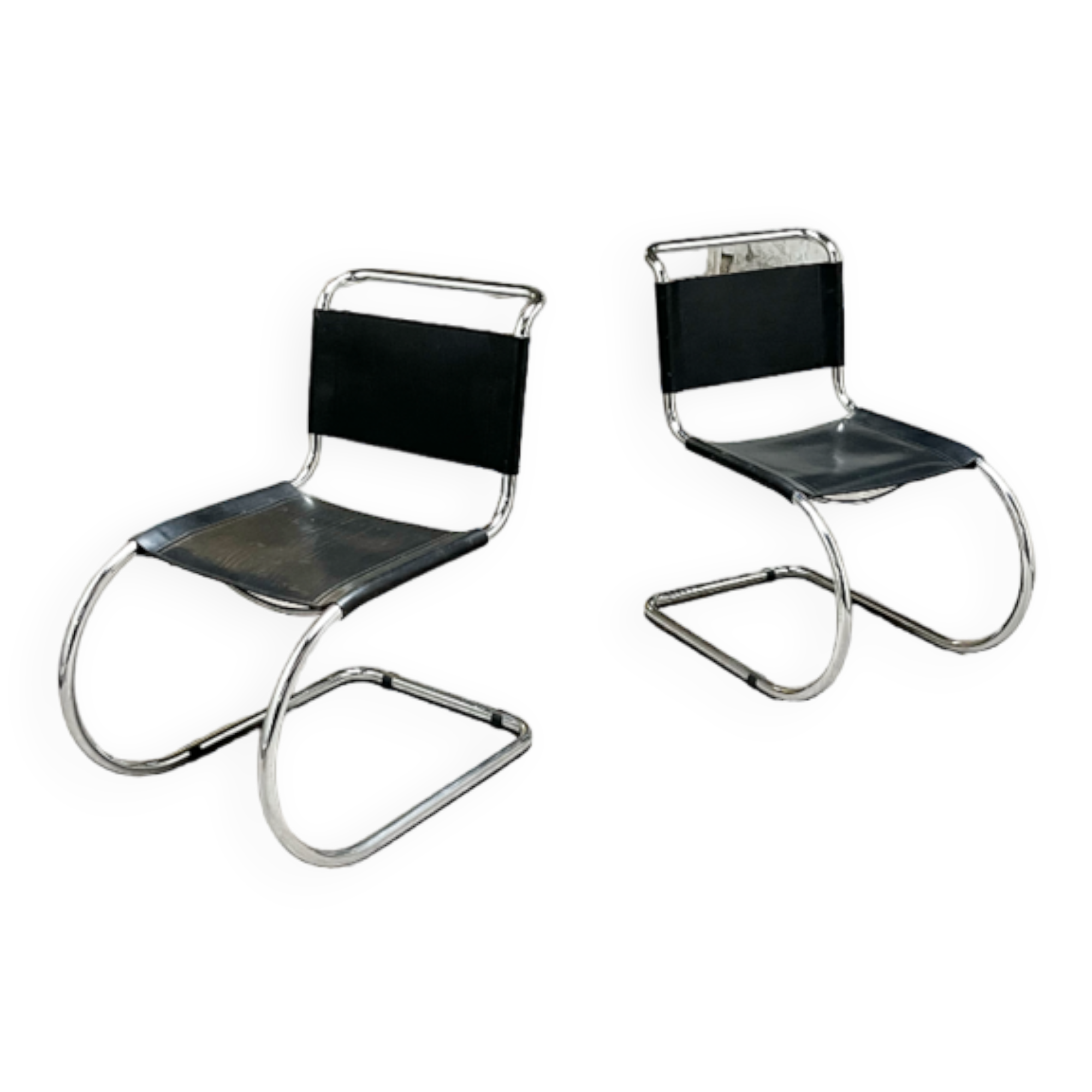 Pair of chair MR10 Mies van der rohe