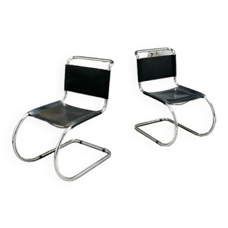 Pair of chair MR10 Mies van der rohe