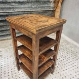 Antique side table shelving unit etagere wood