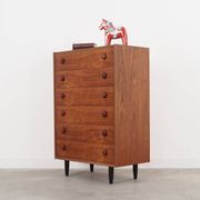 Commode en teck, design danois, années 60, fabriquée au Danemark