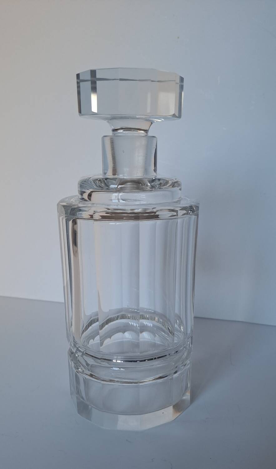 Cut crystal carafe Czechoslovakia