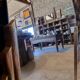 Golden art deco mirror