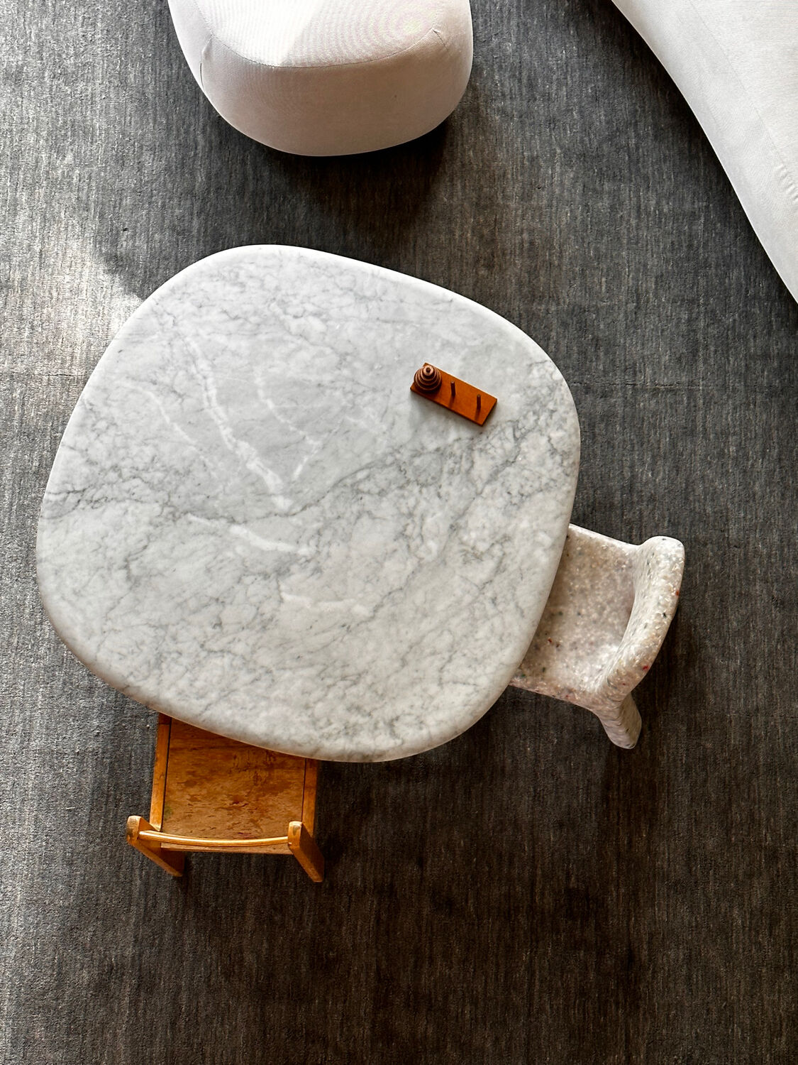 Carrara marble coffee table