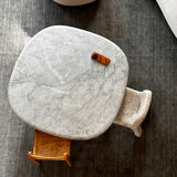 Carrara marble coffee table