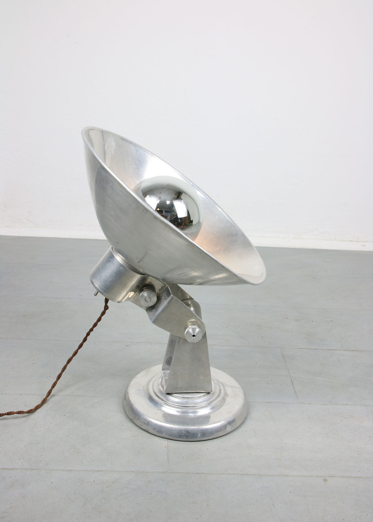 Mid-century Aluminium Adjustable Table Lamp, 50s