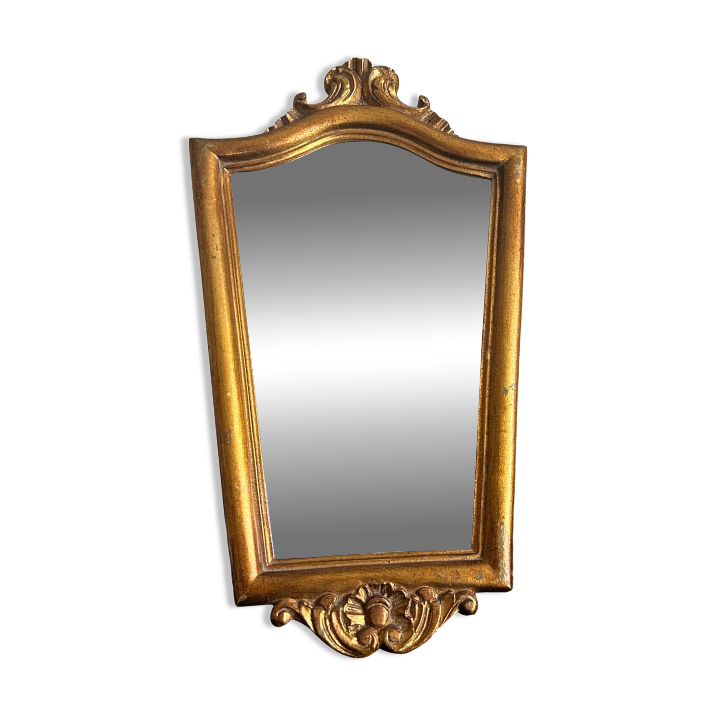 gold wood wall mirror