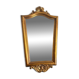 miroir mural en bois doré