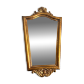 gold wood wall mirror