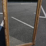 Rectangular gold mirror 161x94cm
