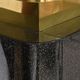 Large bar in black lacquer and gilded brass by Jean-Claude Mahey
