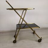 Vintage brass folding dessert