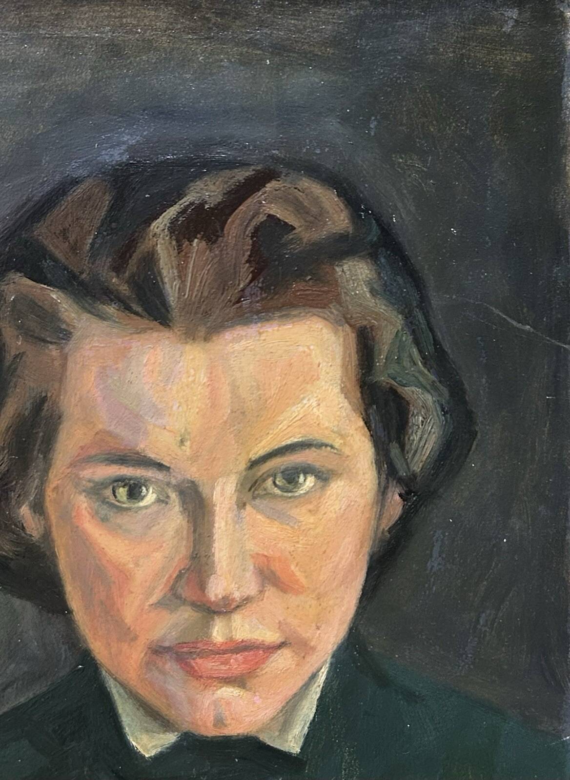 Late 19th Century Antique Female Portrait Painting