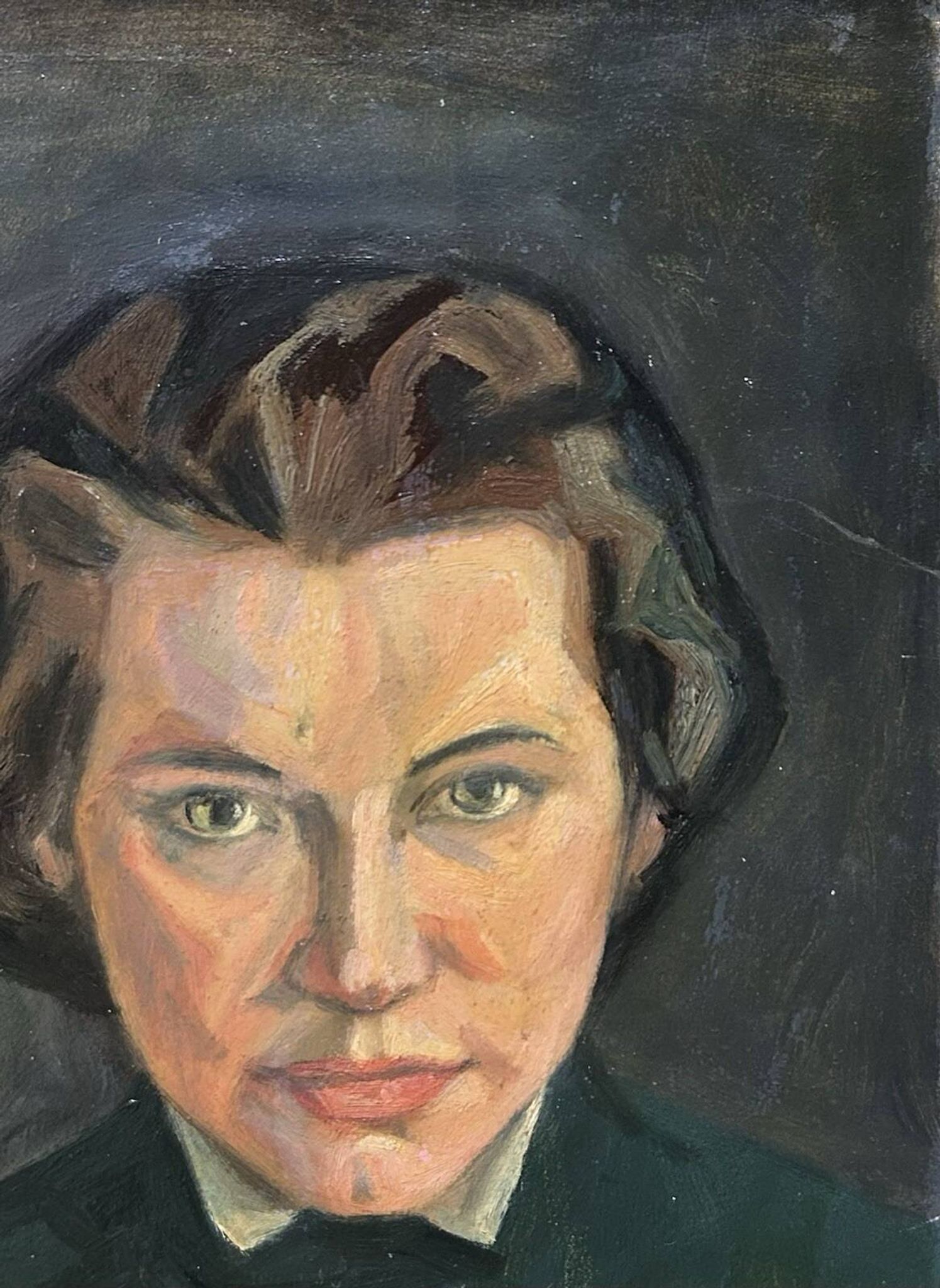 Late 19th Century Antique Female Portrait Painting