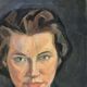 Late 19th Century Antique Female Portrait Painting