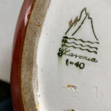 Italian Guido Andloviz big orange ceramic vase, 1940s