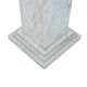 Pair of Art Deco style columns, in white marble, 20th century