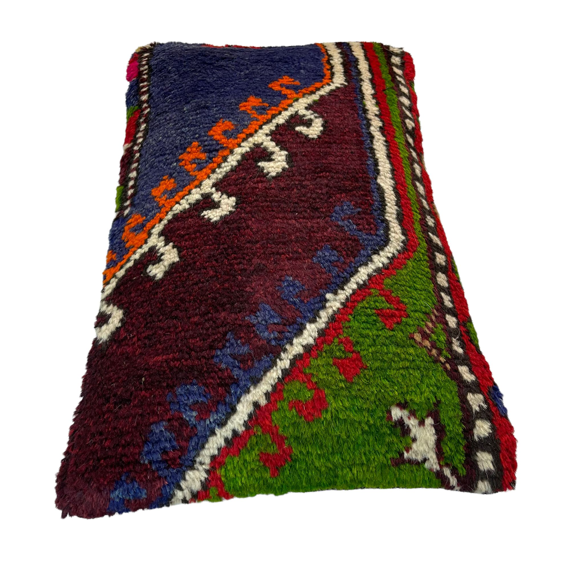 Vintage turkish handmade cushion cover , 30 x 50 cm