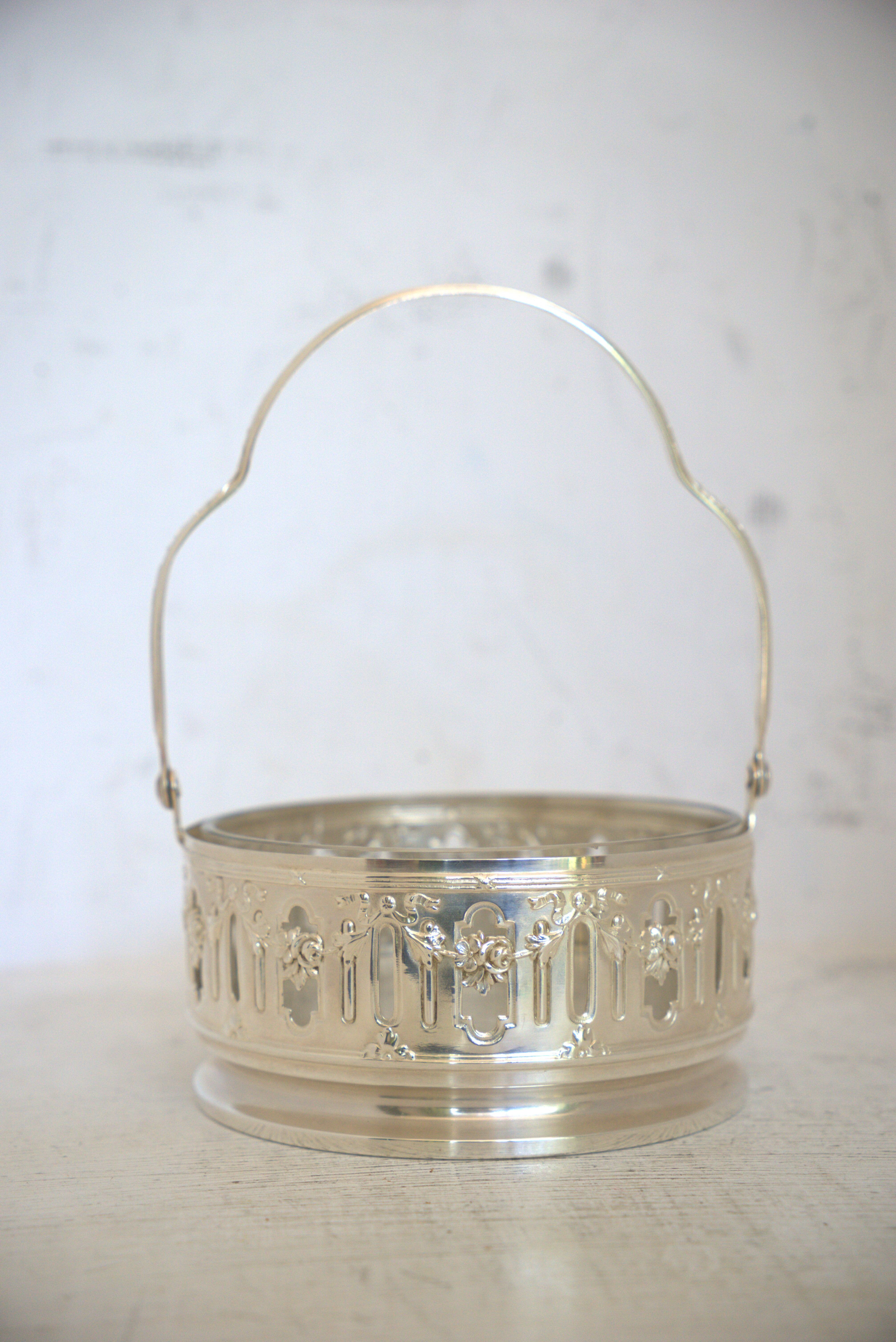 Silver metal candy box and pliers